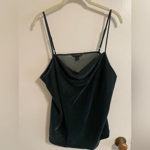 BNWOT Banana Republic Cowl Neck Velvet Top, Size L